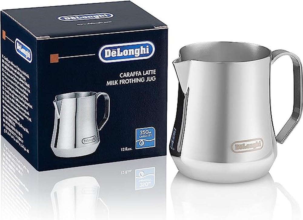 پارچ شیر اسپرسو ساز دلونگی ایتالیا DeLonghi DLSC060، 350 میلی لیتر، استیل ضد زنگ