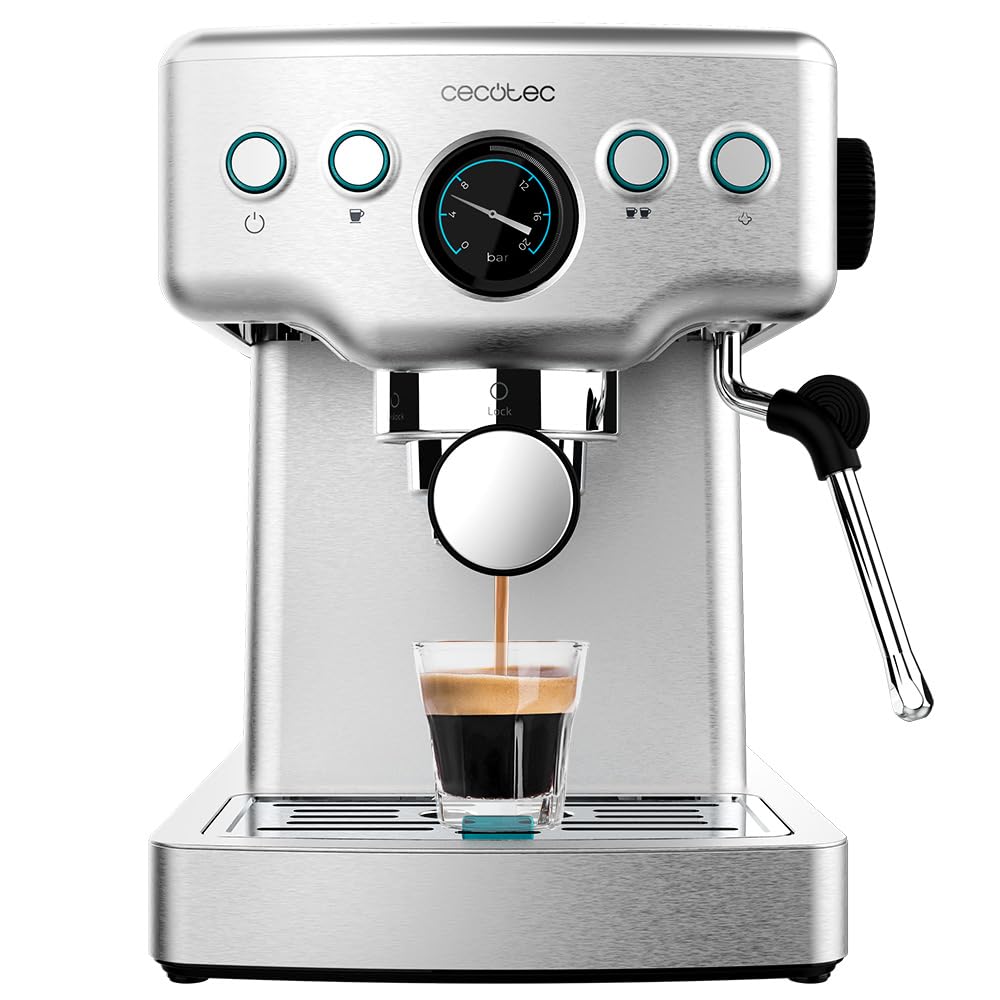 اسپرسو ساز سکوتک اسپانیا Cecotec مدل Barista Power Espresso 20 Barista Mini، قدرت ۱۴۶۵ وات، ۲۰ بار، ظرفیت ۱.۸ لیتر