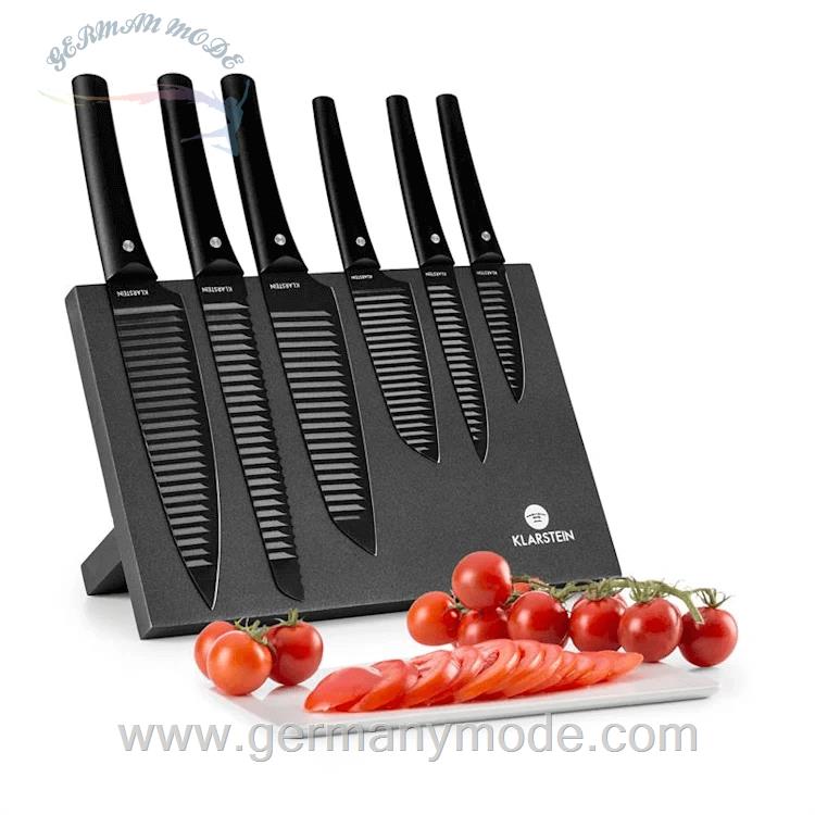 ست چاقو آشپزخانه 7 پارچه کلارشتاین آلمان Klarstein Kashira Messerset Schwarz