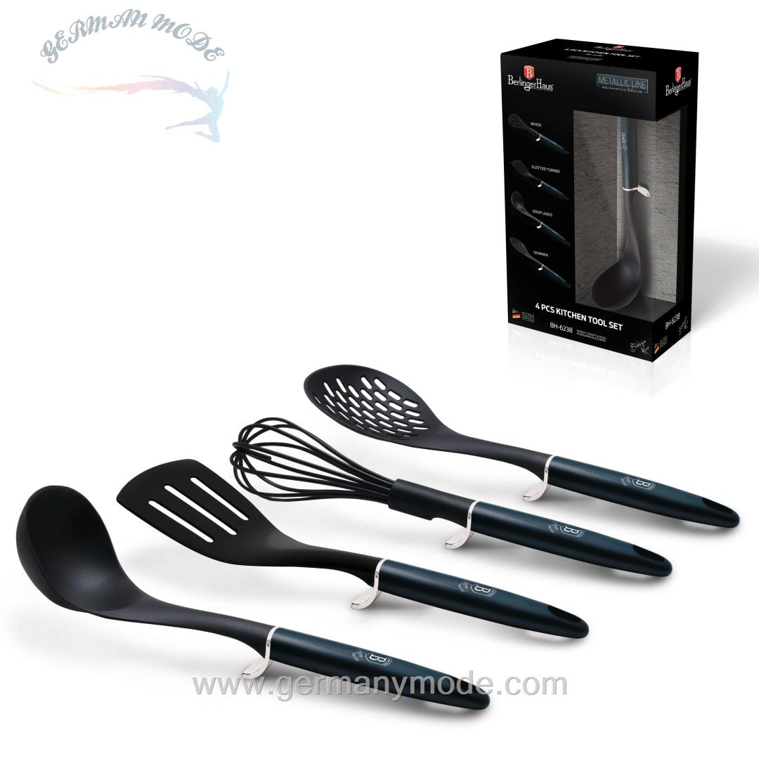 ست کفگیر ملاقه 4 پارچه برلینگر هاوس مجارستان Berlinger Haus Kitchen Utensils BH-6238 Aquamarine Collection