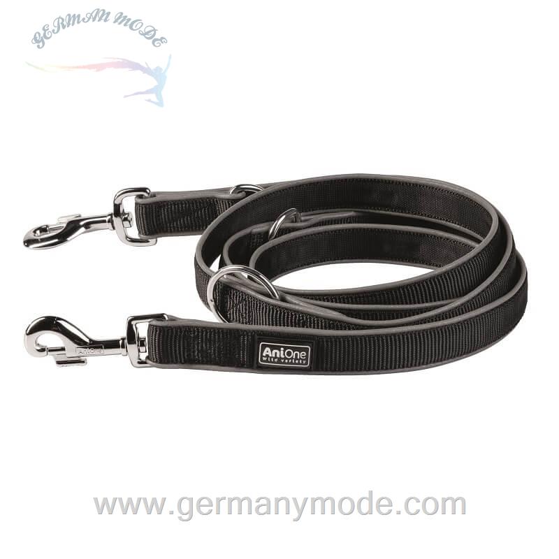 بند قلاده سگ آنی وان آلمان AniOne reflektierende Führleine grau 20 mm