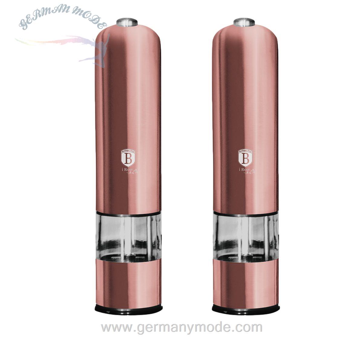ست آسیاب نمک و فلفل برقی برلینگر هاوس مجارستان Berlinger Haus Electric Salt / Pepper Mill Set BH-9015 I-Rose Collection