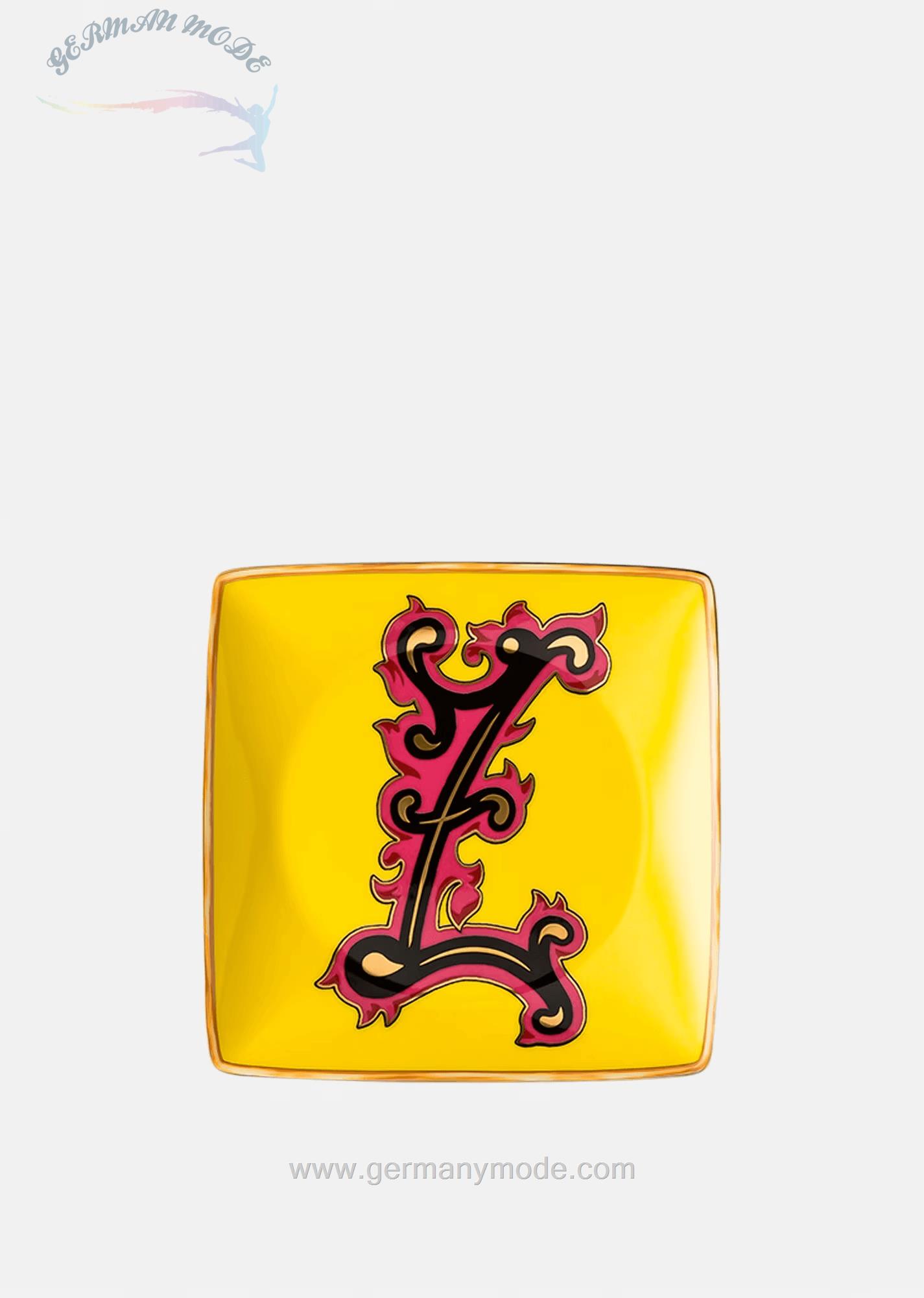 بشقاب دکوری ورساچه ایتالیا VERSACE ALPHABET UNTERTELLER Z 12 CM