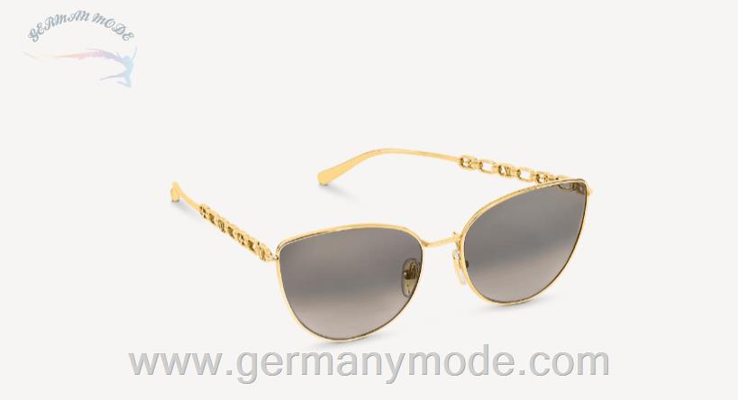 عینک آفتابی زنانه لویی ویتون فرانسه LOUIS VUITTON MY LV CHAIN CAT EYE SONNENBRILLE Z1521W