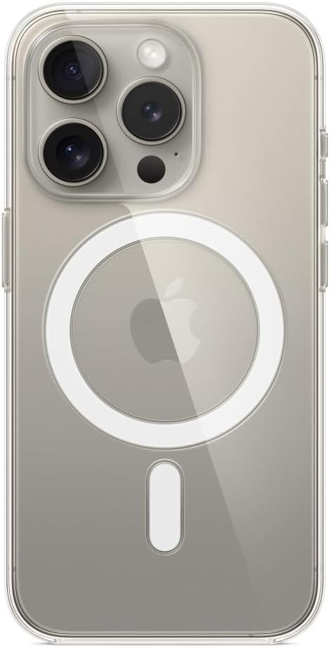 قاب محافظ شفاف اپل آیفون 15 پرو اورجینال Apple iPhone 15 Pro Clear Case mit MagSafe