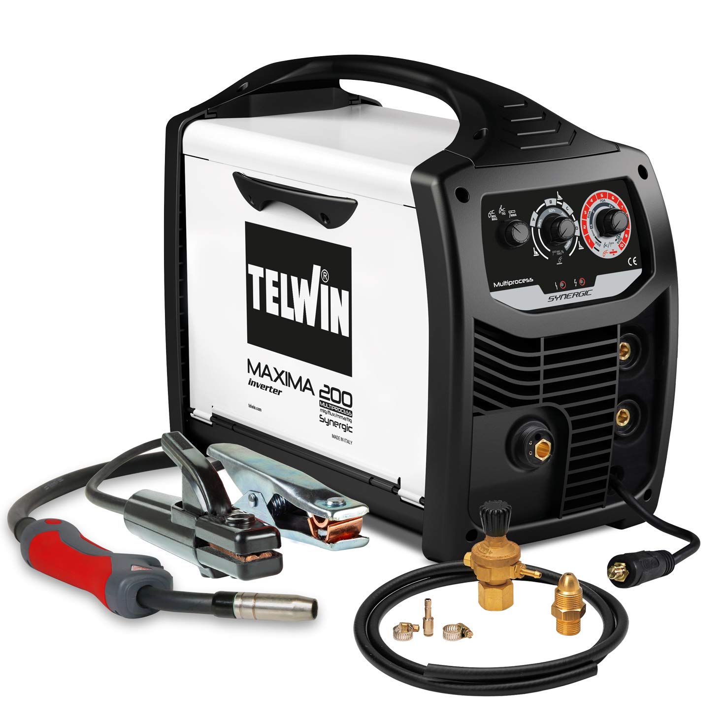 خرید از آمازون - Telwin Maxima 200 Synergic 230 V READY KIT, Maxima 200_170A Ready Kit, 816127