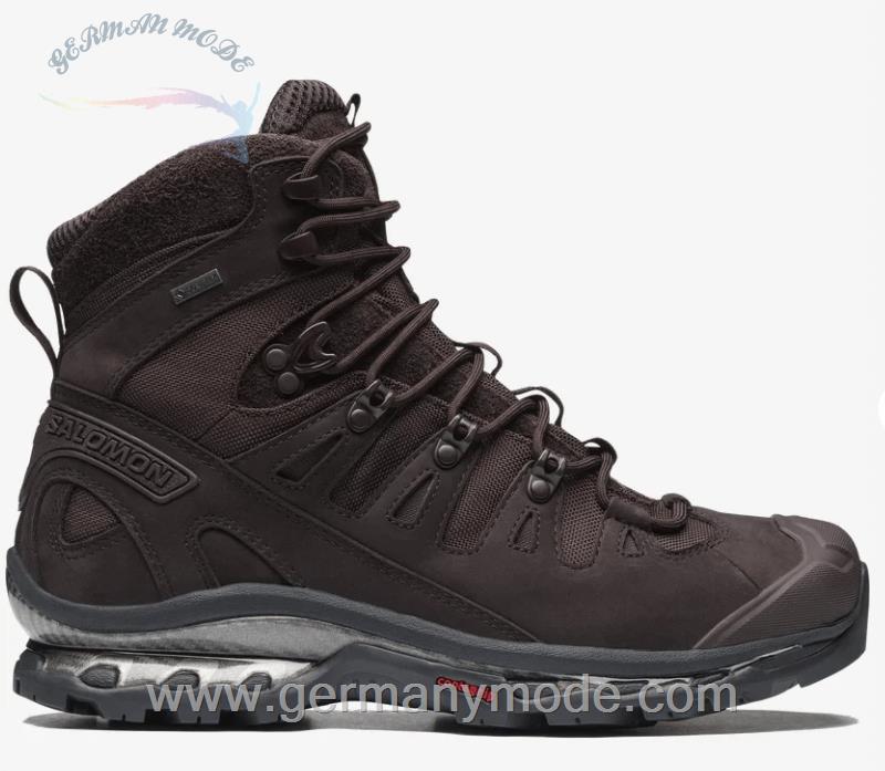 کتانی اسپرت ساقدار مردانه زنانه سالامون فرانسه SALOMON QUEST 3 4D GORE-TEX Sportliche Schuhe Unisex Chocolate Plum / Black / Black
