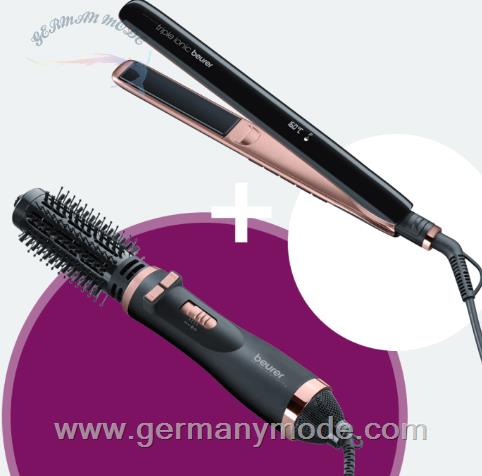 اتو مو صاف کننده مو بیورر آلمان Beurer Haarglätter - HS 80 Warmluftbürste HT 80