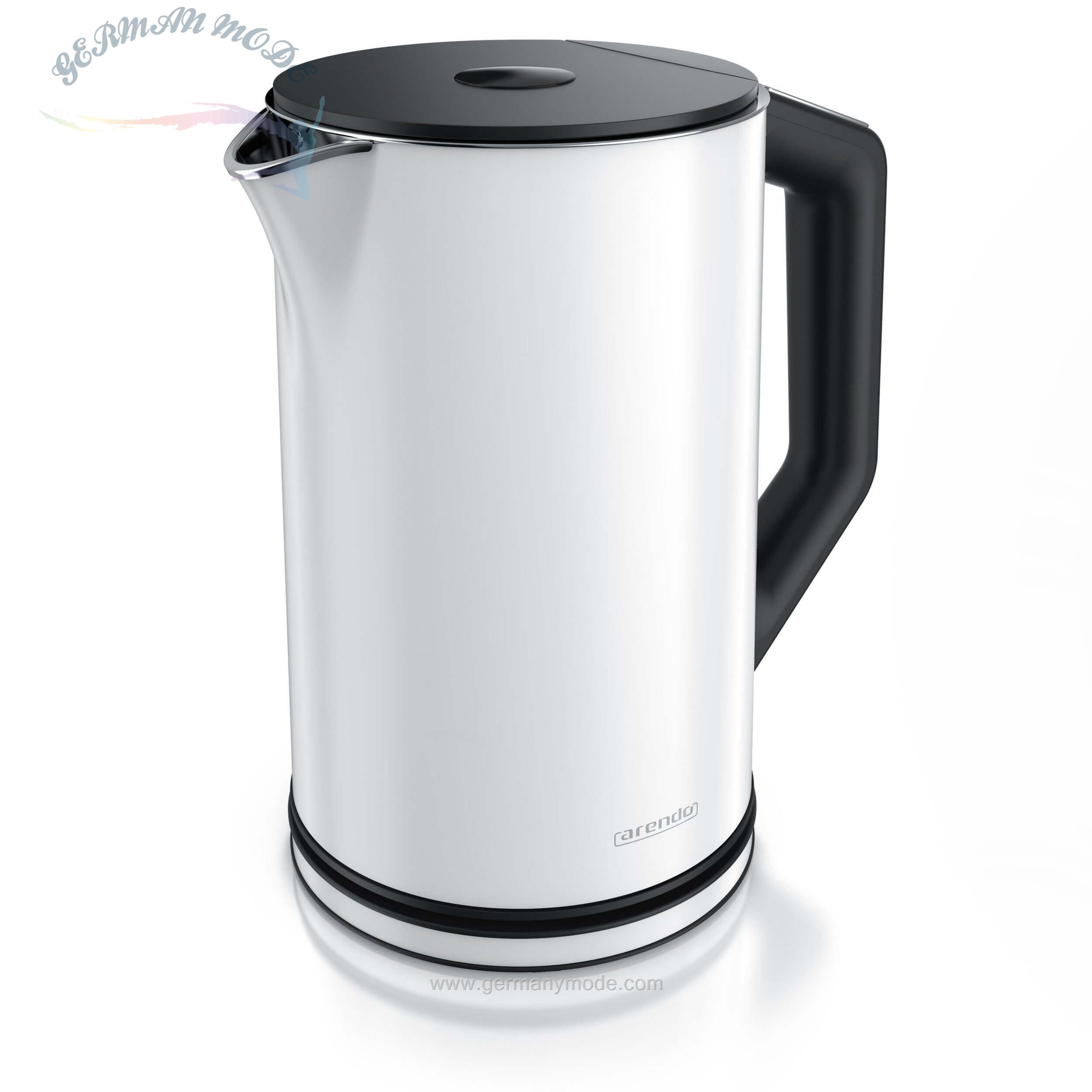 کتری برقی آرندو آلمان Arendo Wasserkocher- 1-5 l- 2200 W- Edelstahl Wasserkocher