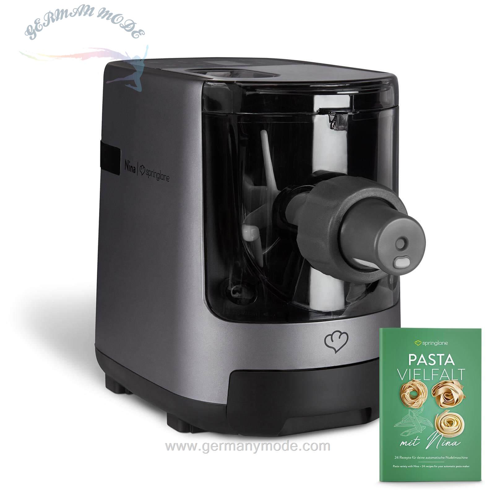 ماکارانی و پاستا ساز اسپرینگلن آلمان Springlane Nudelmaschine Nina- Pastamaker inkl-7 Nudeleinsätzen-180 W