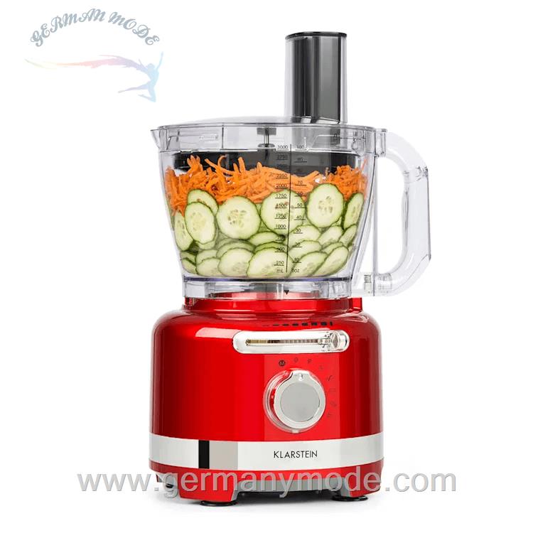 مخلوط کن خرد کن رنده برقی چندکاره کلارشتاین آلمان Klarstein Luca Multifunktionsmixer Standmixer, , Powermixer 3 Liter 1000 watt Rot