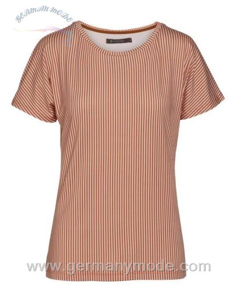 بلوز راحتی آستین کوتاه زنانه اسنزا هلند ESSENZA Ellen Striped Top Kurzarm