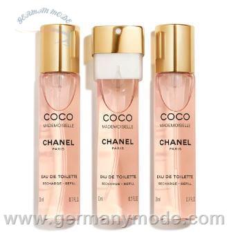 ست عطر ادو تویلت زنانه 3 تایی 20 میل کوکو مادمازل شنل فرانسه CHANEL COCO MADEMOISELLE EAU DE TOILET SPRAY 3 20ml refill