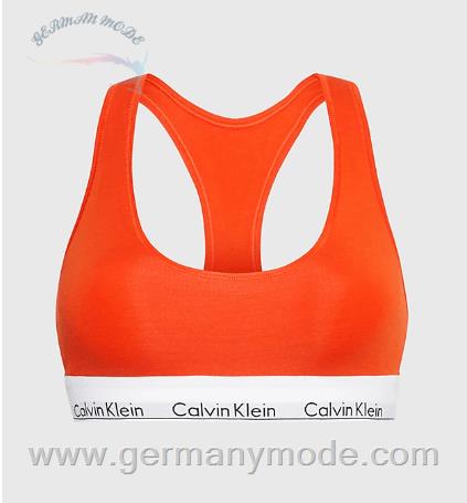 نیم تنه زنانه کلوین کلین آمریکا Calvin Klein Bralette Modern Cotton Spicy Orange 0000F3785E1TD