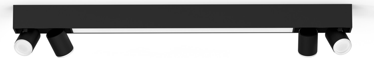 چراغ سقفی ۴ طرفه ال ای دی بلوتوثی فیلیپس هلندPhilips Hue White and Color Ambiance Centris 4er-Deckenspot Bluetooth