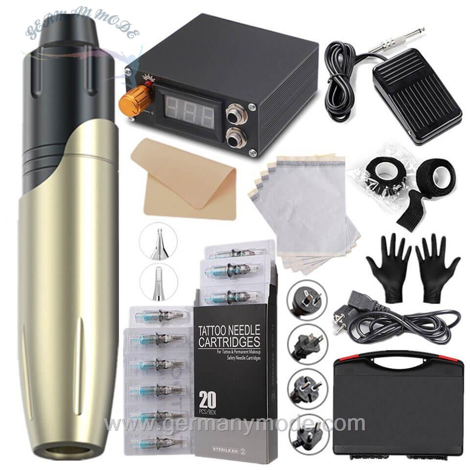 دستگاه حرفه ای تاتو و خالکوبی autolock Strass-Tattoo Tattoo-Stift, professionelle Motormaschine, Tattoomaschine, All-in-One-Tattoo-Ausrüstung 1