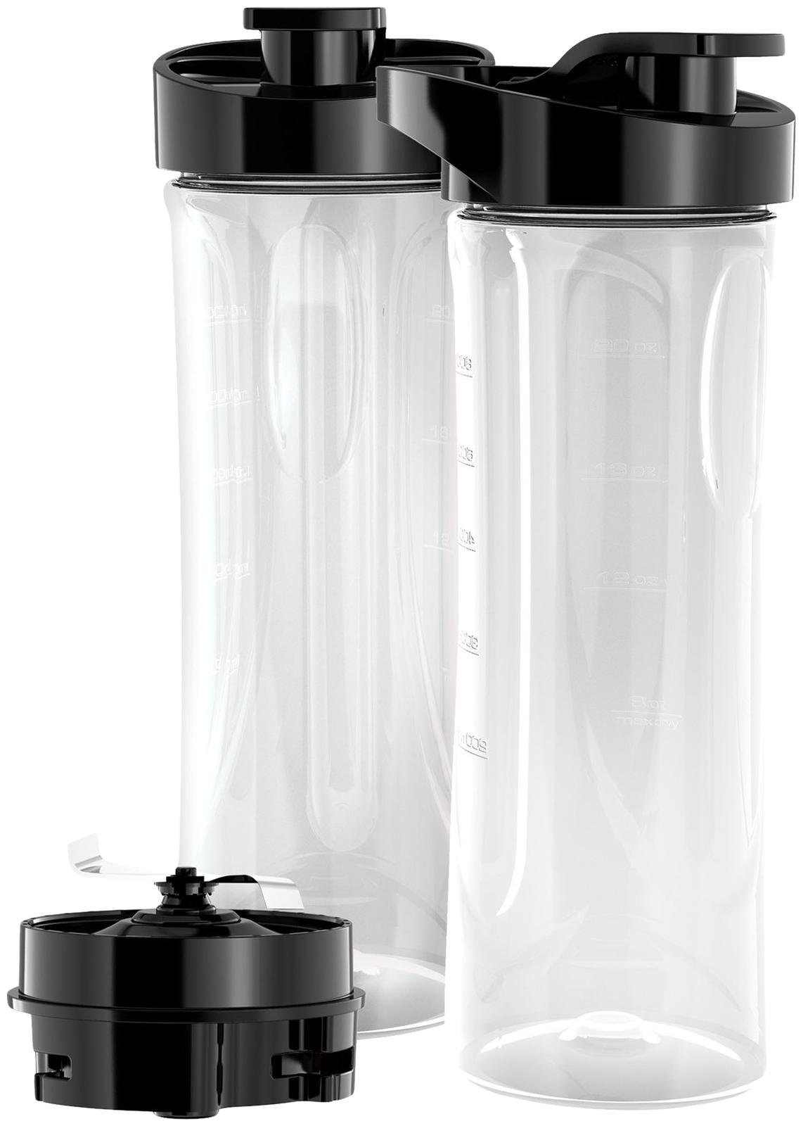 لیوان اسموتی ساز بلک اند دکر آمریکا BLACK+DECKER PBJ2000 با 2 لیوان مخلوط کن شخصی بدون BPA به همراه FusionBlade اضافی، شفاف