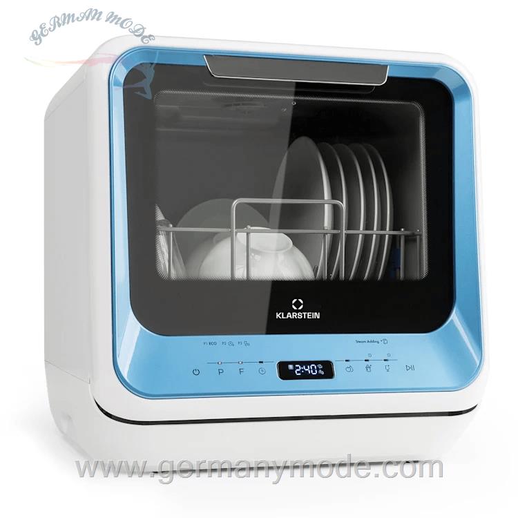 ماشین ظرفشویی رومیزی کلارشتاین آلمان Klarstein Amazonia Mini-Geschirrspülmaschine 42 cm Mini Geschirrspüler Blau 58 dB