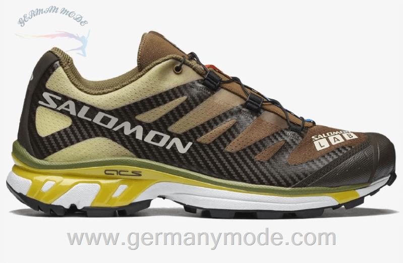 کتانی اسپرت مردانه زنانه سالامون فرانسه SALOMON XT-4 Sportliche Schuhe Unisex Delicioso / Toffee / Empire Yellow