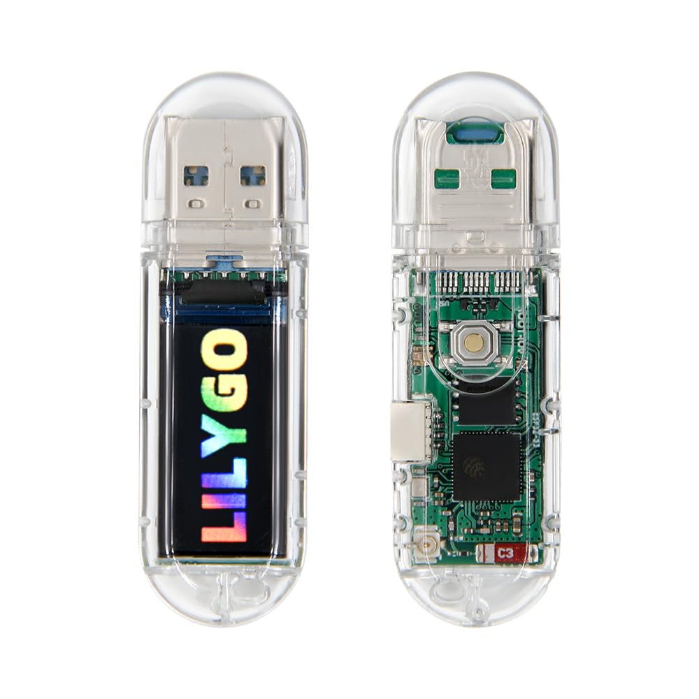 فلش برد توسعه LILYGO T-Dongle-S3 ESP32-S3 TTGO با صفحه نمایش دانگل 0.96 اینچی ST7735 LCD TF Card