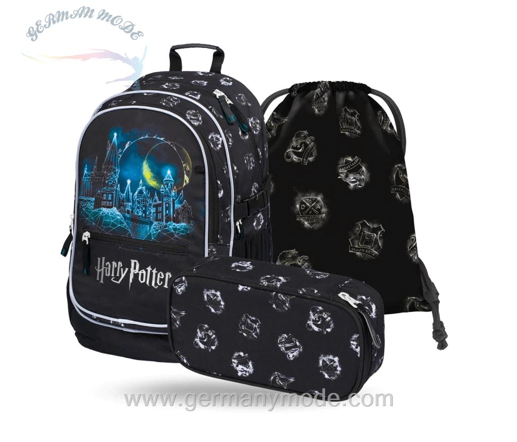 ست 3 تایی کوله پشتی مدرسه کوله ورزشی جامدادی پسرانه بگل Baagl Core Harry Potter Hogwarts Rucksack Set 3tlg Rucksack Federmäppchen Turnbeutel