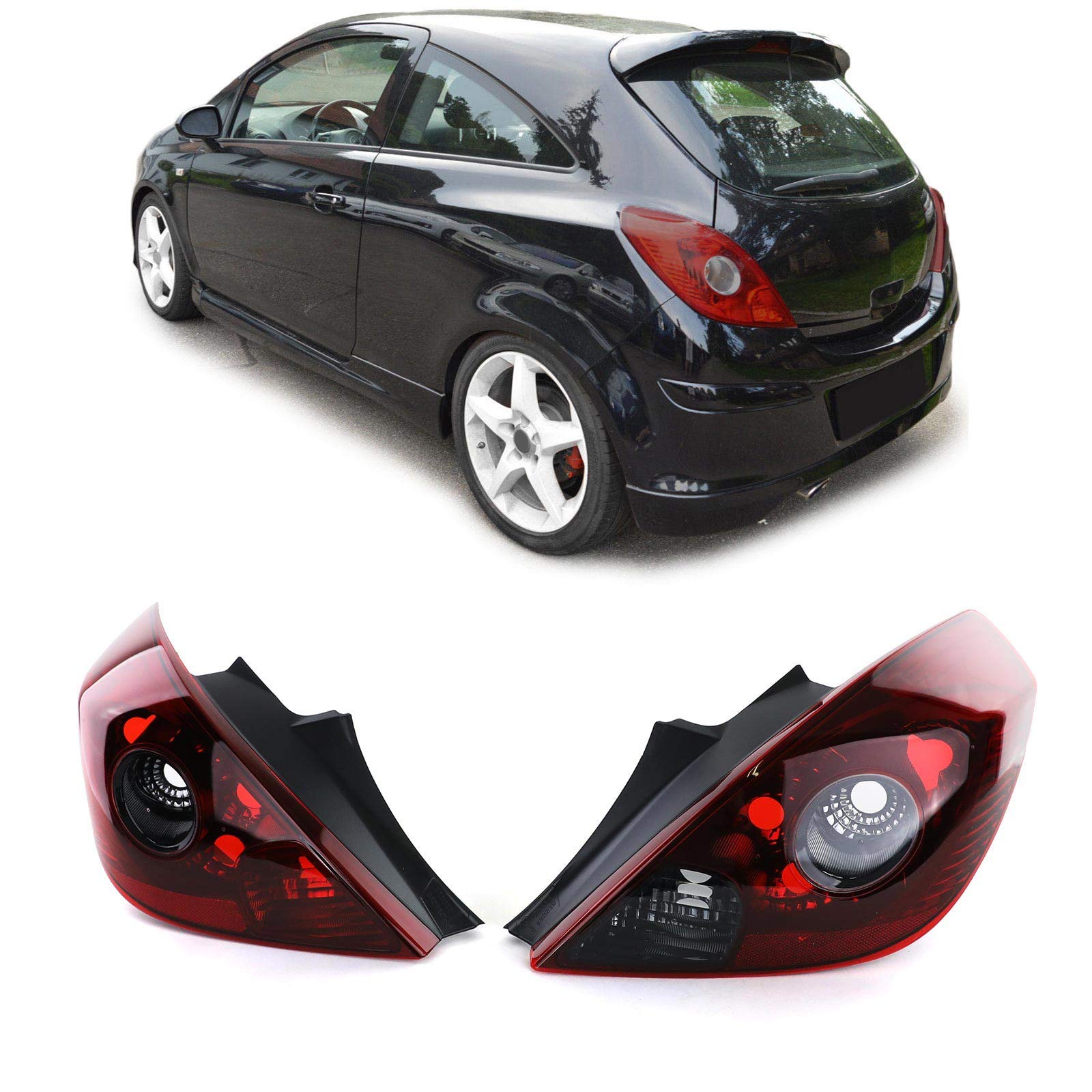 چراغ خطر عقب خودرو OPC اپتیک دود برای Opel Corsa D 3 درب از 06