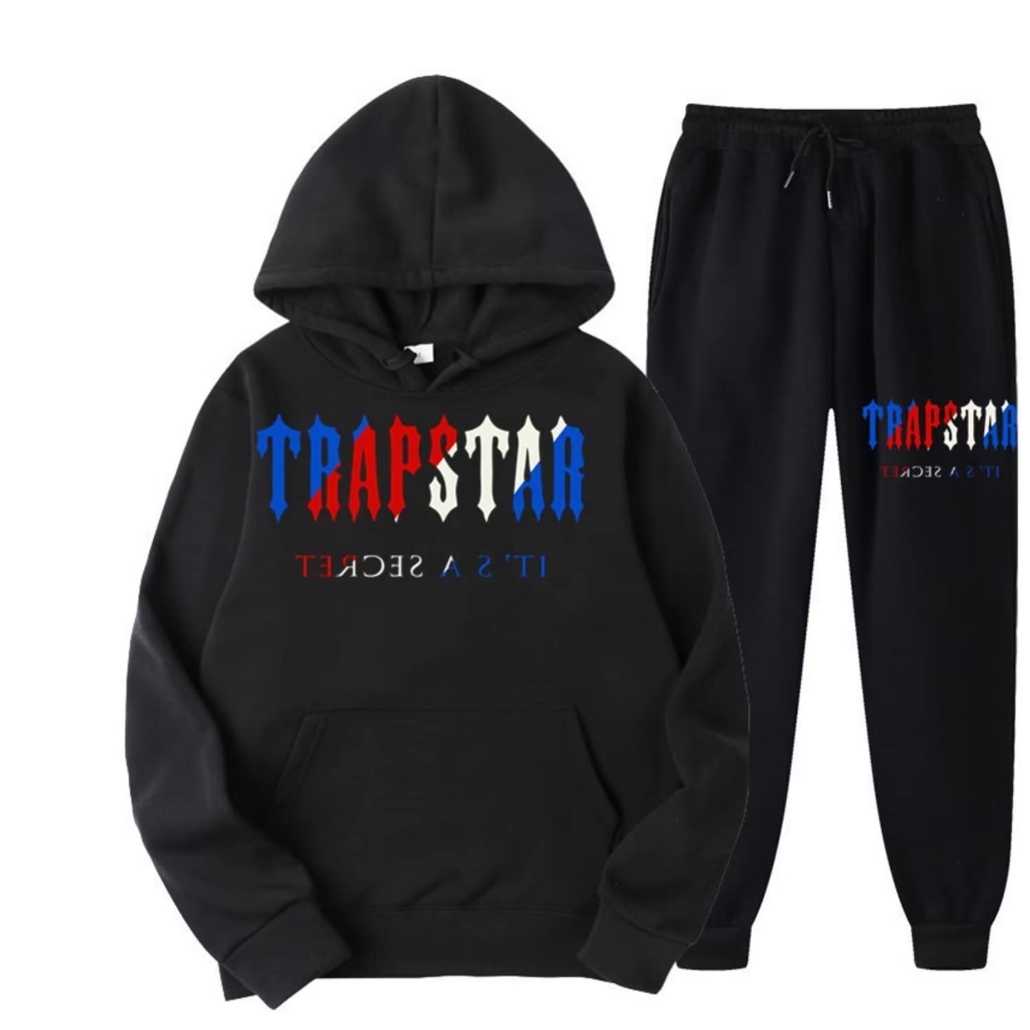 خرید از آمازون - پوشاک ورزشی مردانه و زنانه Trapstar لندن، هودی دو تکه ورزشی Trapstar برای مردان و زنان با چاپ حروف + شلوار اسپرت SD
