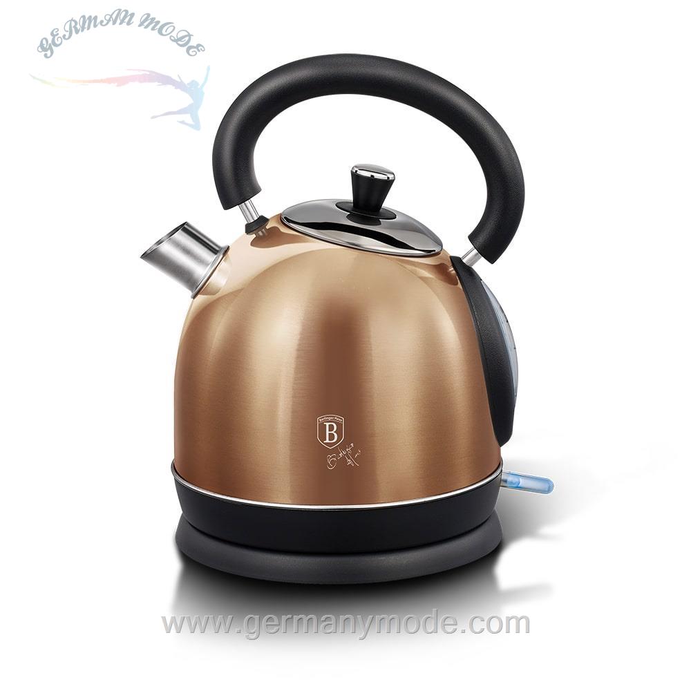 کتری برقی برلینگر هاوس مجارستان BERLINGER HAUS ELECTRIC KETTLE BH/9050 METALLIC LINE ROSE GOLD EDITION