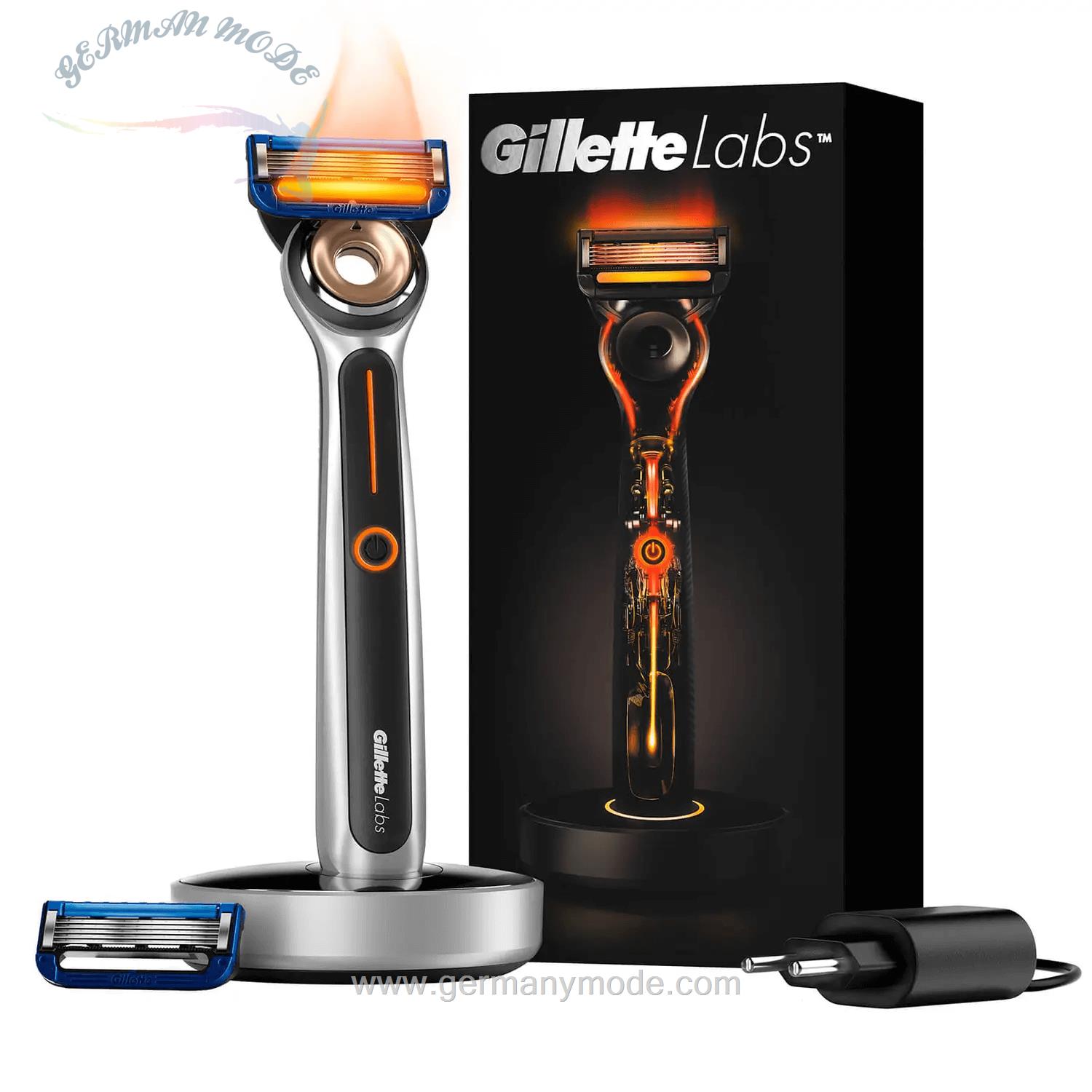ریش تراش گرم شونده ژیلت آمریکا GilletteLabs Heated Razor + 2 Rasierklingen