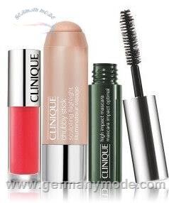 ست آرایشی ریمل رژ لب هایلایتر کلینیک آمریکا Clinique Spring SOS Set No Mirror Make-up Set