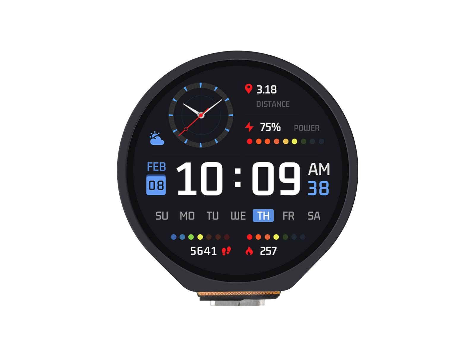 خرید از آمازون - برد RP2040 MCU با ماژول صفحه نمایش LCD لمسی گرد 1.28 اینچی با وضوح 240 x 240 صفحه نمایش IPS با رنگ 65 هزار رنگ RGB بر اساس Raspberry Pi RP2040، سنسور شتاب سنج و ژیروسکوپ، رابط USB Type-C