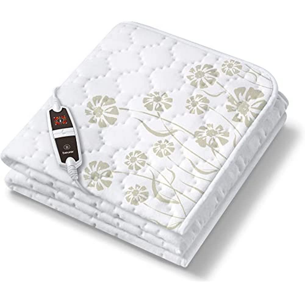 خرید از آمازون - Beurer Wärmeunterbett UB 60, Weiß, 150 x 80 cm Eine Temperaturzone + 4 Temperaturstufen