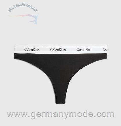 شورت استرینگ زنانه کلوین کلین آمریکا Calvin Klein String In Großen Größen Modern Cotton Black 000QF5117E001
