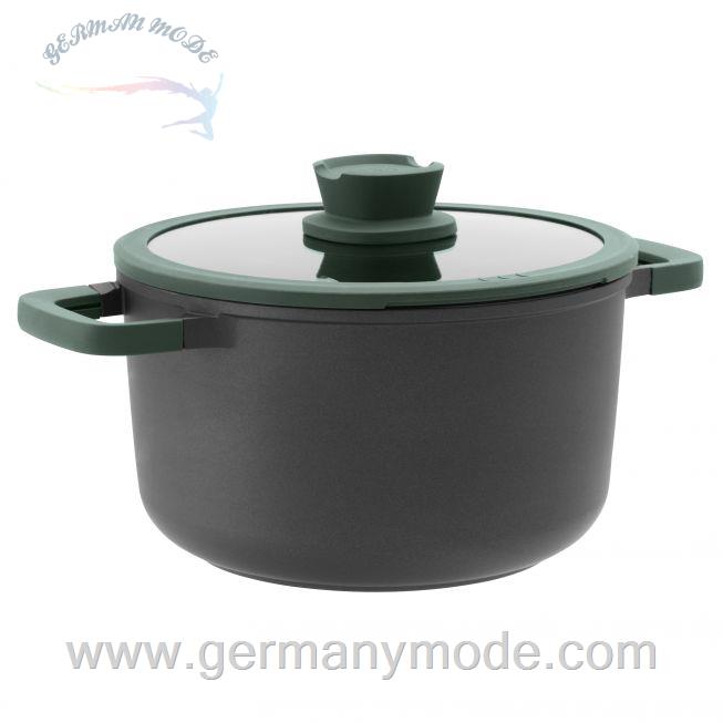 قابلمه سوپ 24 در 14 سانت درب دار برگهف بلژیک Berghoff Suppen-/ Gemüsetopf mit Deckel Forest 24x14 cm - Leo