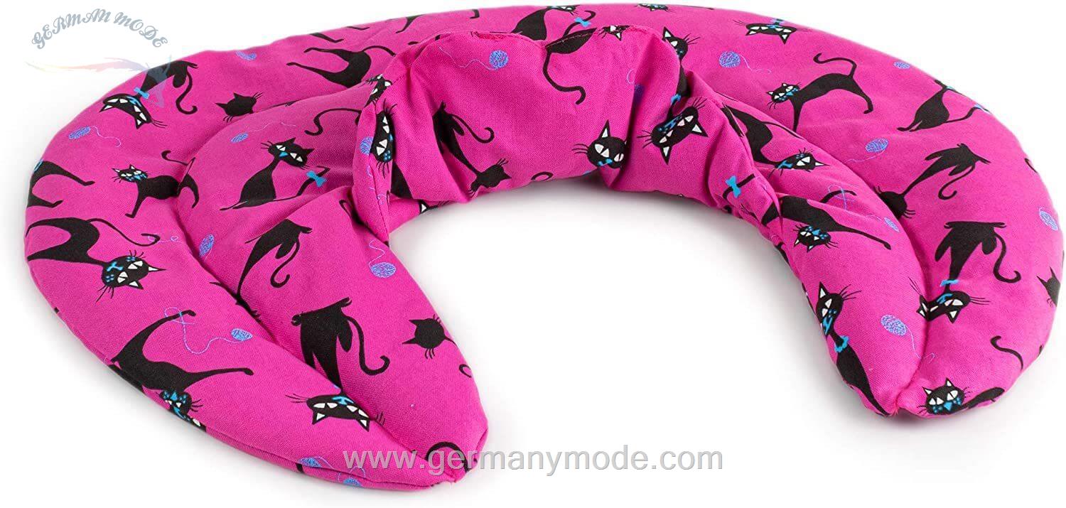 پد گرمایشی سرمایشی گردن جیرافنلند آلمان Giraffenland Wärmekissen Nackenhörnchen Katzen pink
