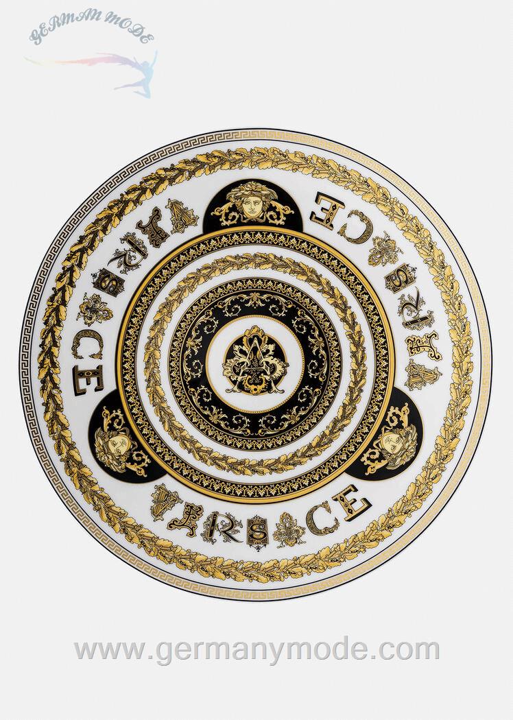 بشقاب دکوری ورساچه ایتالیا VERSACE VIRTUS ALPHABET PLATZTELLER A 33 CM