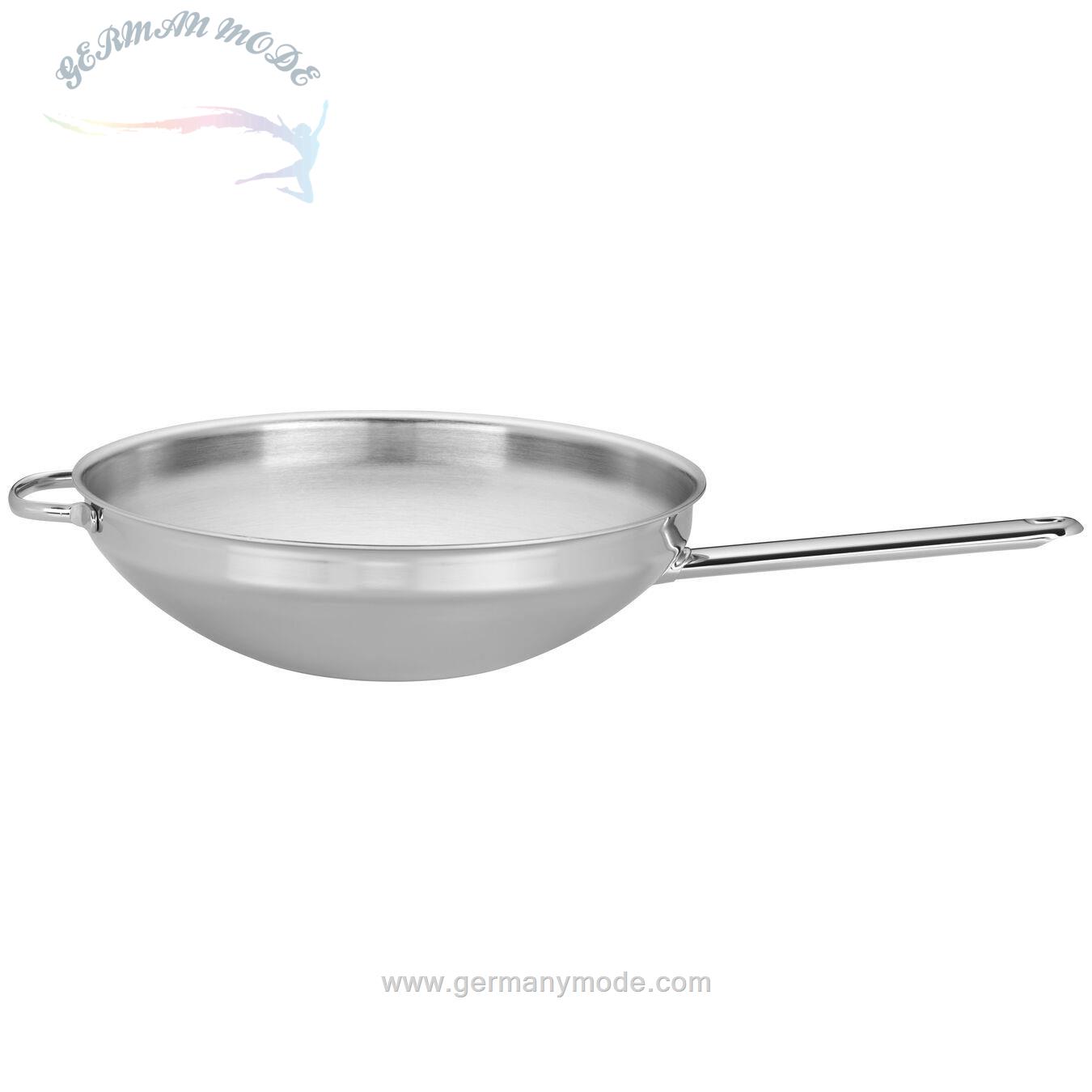 تابه وک 32 سانت دمایر بلژیک Demeyere Wok mit flachem Boden 32 cm mit Gegengriff