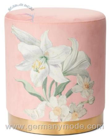 پاف گرد اسنزا هلند ESSENZA Rosalee Dark Blush Pouf