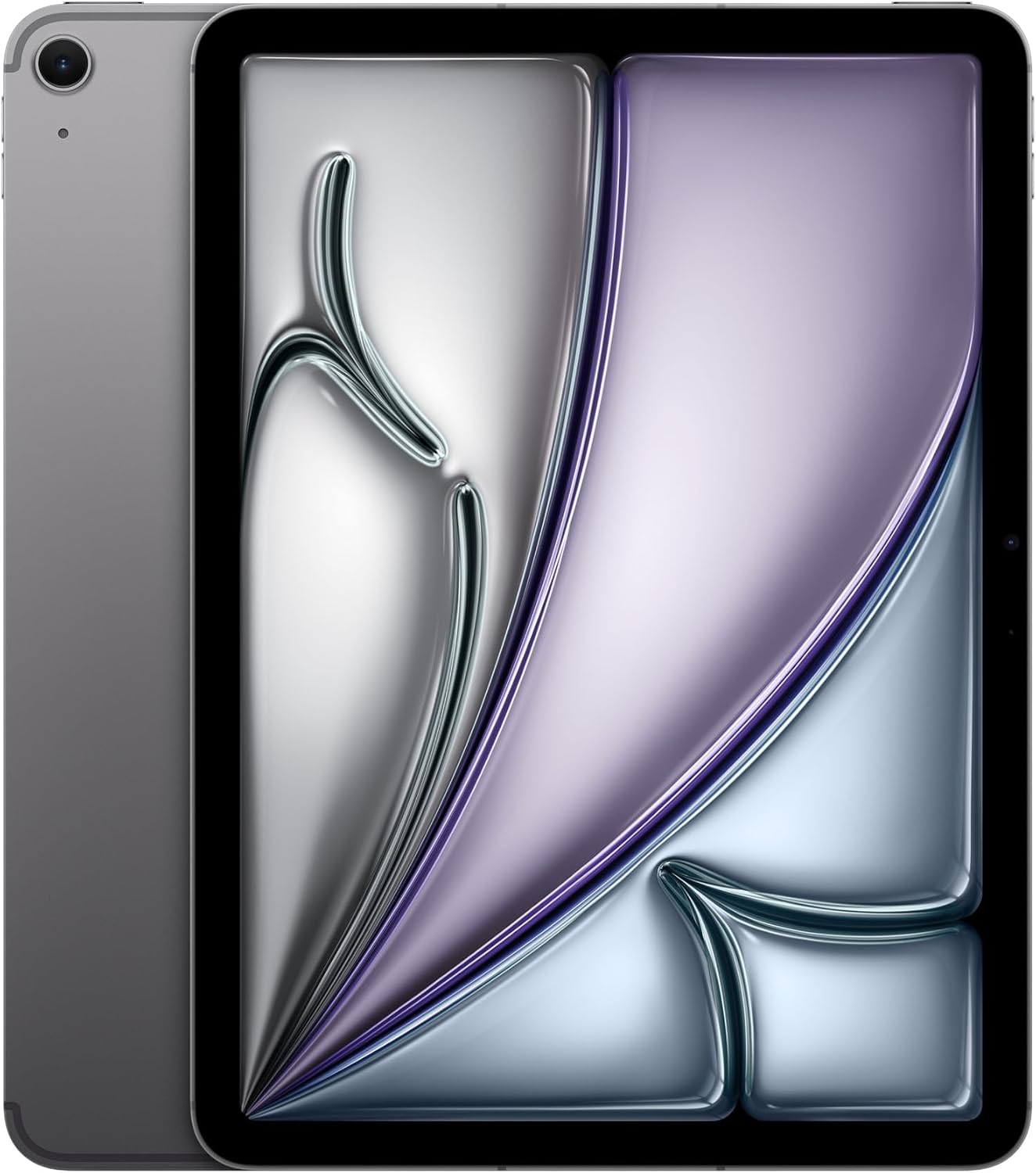 تبلت آیپد اپل اورجینال 11 اینچی iPad Air (M2): نمایشگر مایع شبکیه چشم، 256 گیگابایت، دوربین جلوی افقی 12 مگاپیکسلی/دوربین عقب 12 مگاپیکسلی، شبکه Wi-Fi 6E و 5G تلفن همراه با eSIM، تاچ آیدی، باتری تمام روز - Space Grey Space Grey 256 گیگابایت Wi-Fi+Cellular