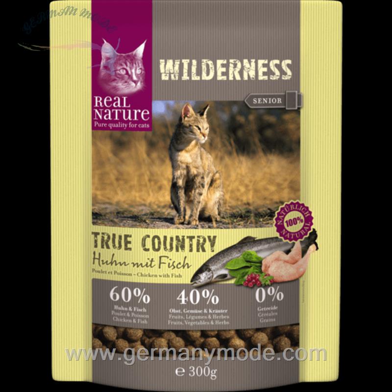 غذا خشک گربه با طعم مرغ و ماهی رئال نیچا آلمان REAL NATURE WILDERNESS Senior True Country Huhn mit Fisch 300g