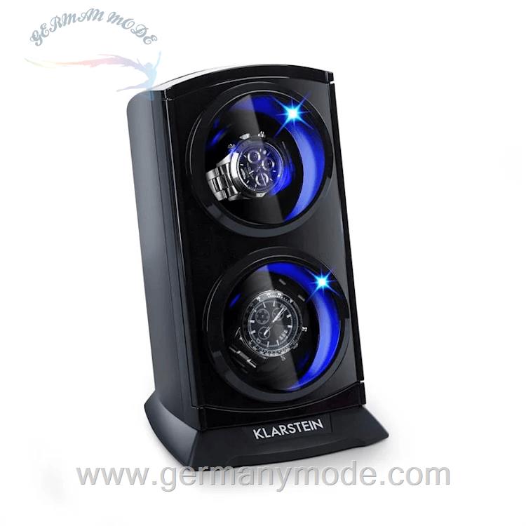 جعبه ساعت مچی نگهدارنده شارژ اتوماتیک کلارشتاین آلمان Klarstein St. Gallen Premium Uhrenbeweger Schwarz