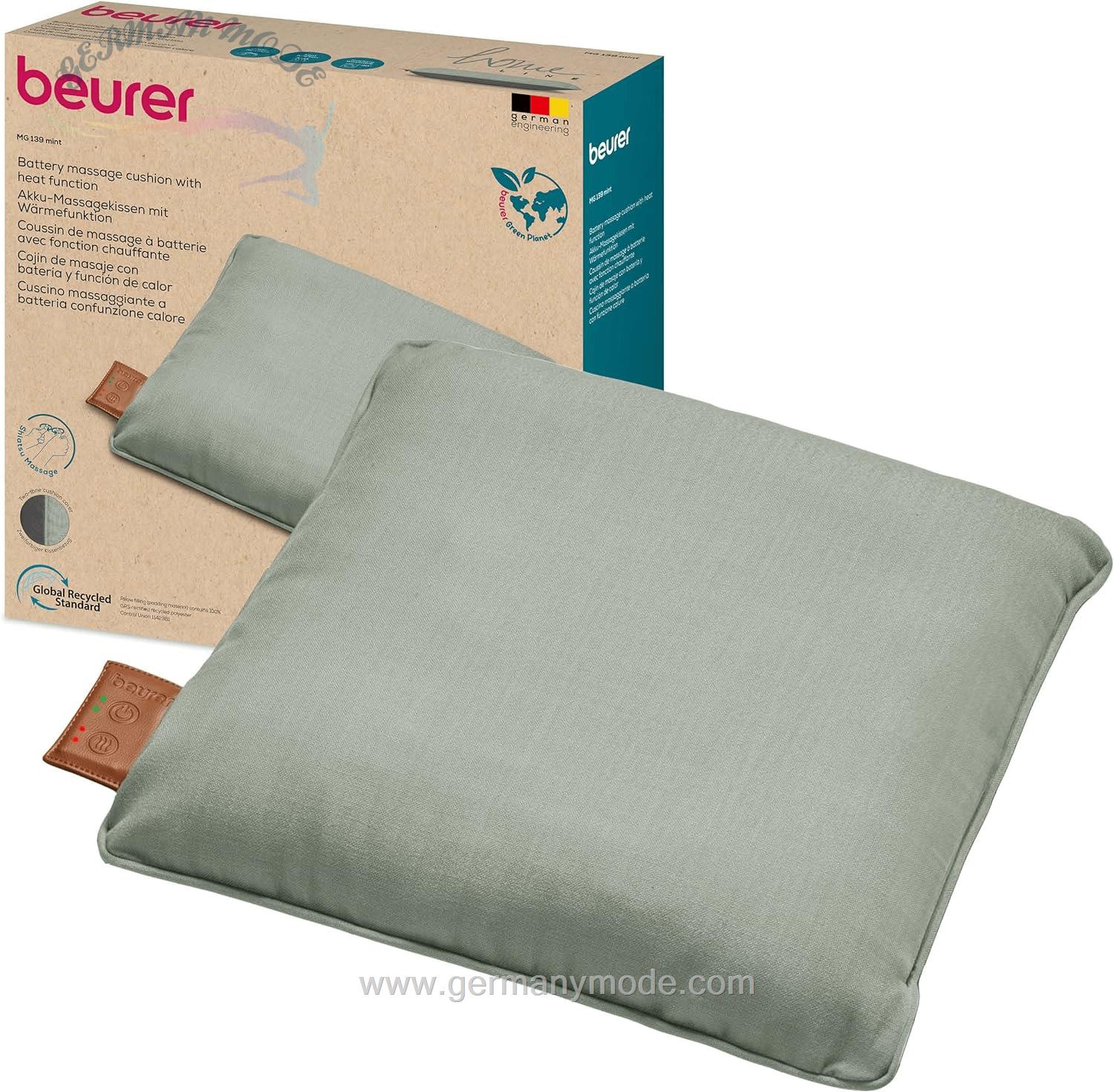 کوسن ماساژور حرارتی بیورر آلمان Beurer Akku-Massagekissen MG 139 in Mint