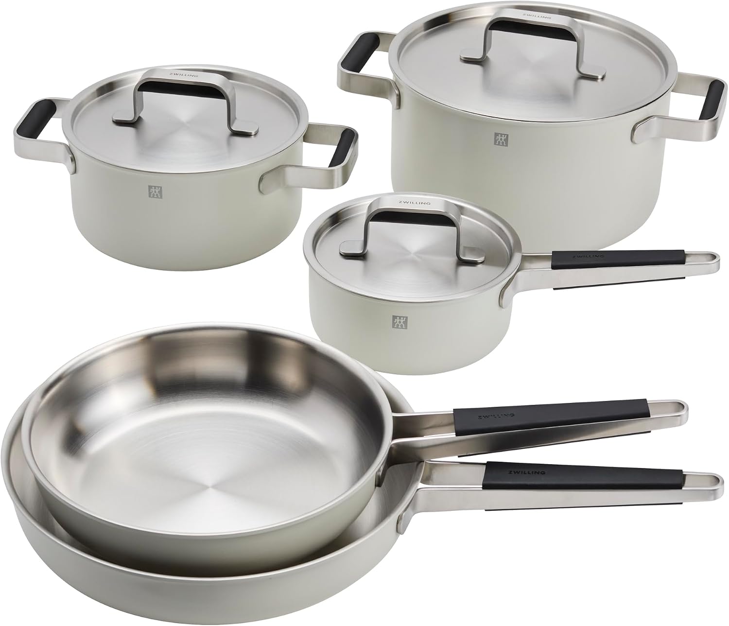 سرویس قابلمه و ماهیتابه زولینگ آلمان ZWILLING Pure 8-teiliges مجموعه ظروف پخت و پز 8 تکه از جنس استنلس استیل خالص
