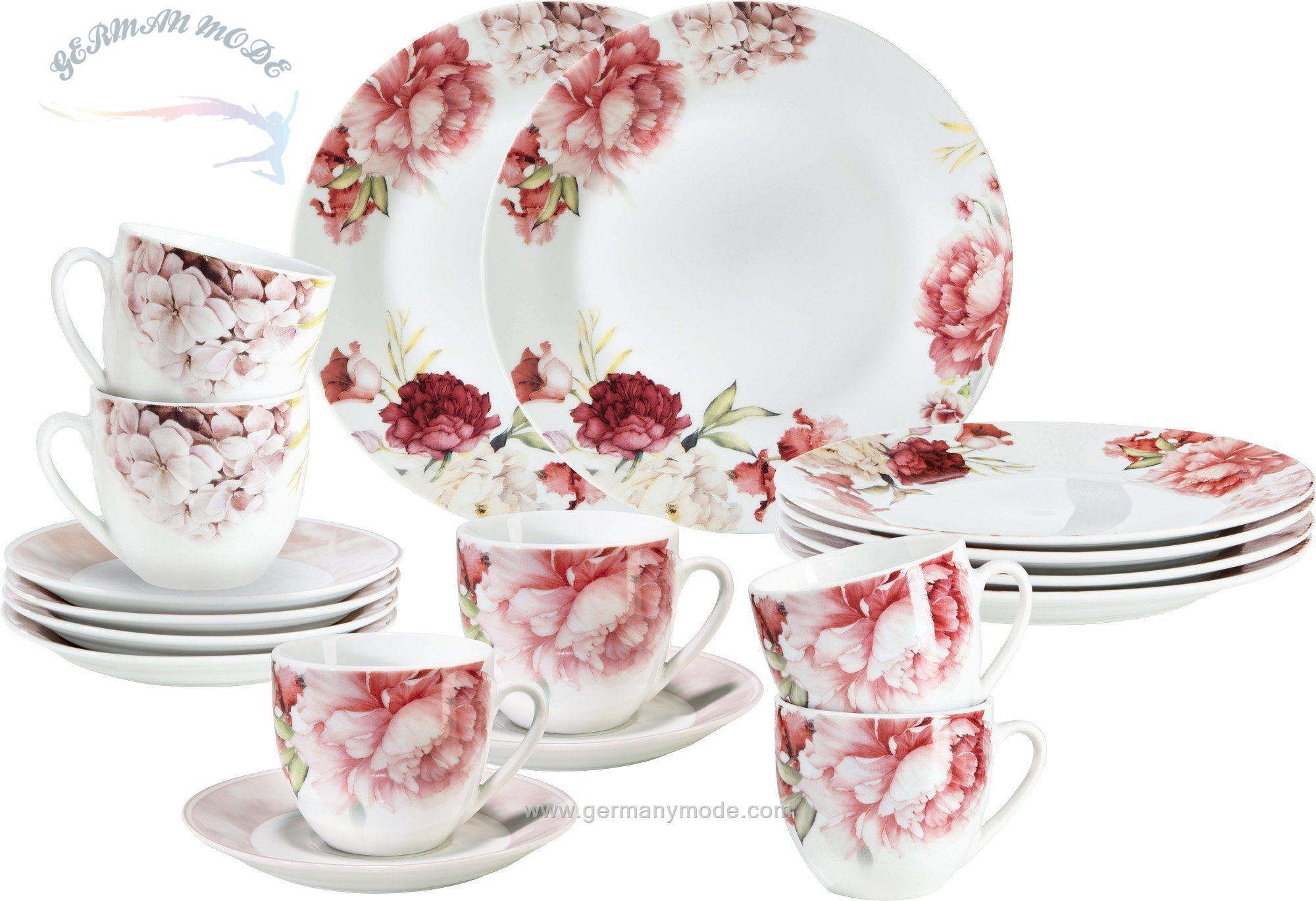 سرویس غذاخوری چینی 18 پارچه 6 نفره ونزیا اروین مولر آلمان Erwin Müller Kaffeeservice Venezia (18-tlg.)