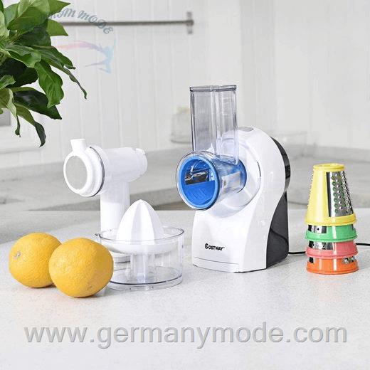 رنده برقی آب مرکبات گیر کاست وی COSTWAY Gemüseschneider Gemüsehobel Entsafter, 3 in 1