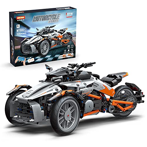 خرید از آمازون - مجموعه بلوک های ساختمانی موتور سیکلت CIJINAY برای Bombardier، 1228 Clamping Building Blocks Technic Model Motorcycle Kit، MOC Super Motorcycle Building ست اسباب بازی هدیه برای کودکان بزرگسال 88013