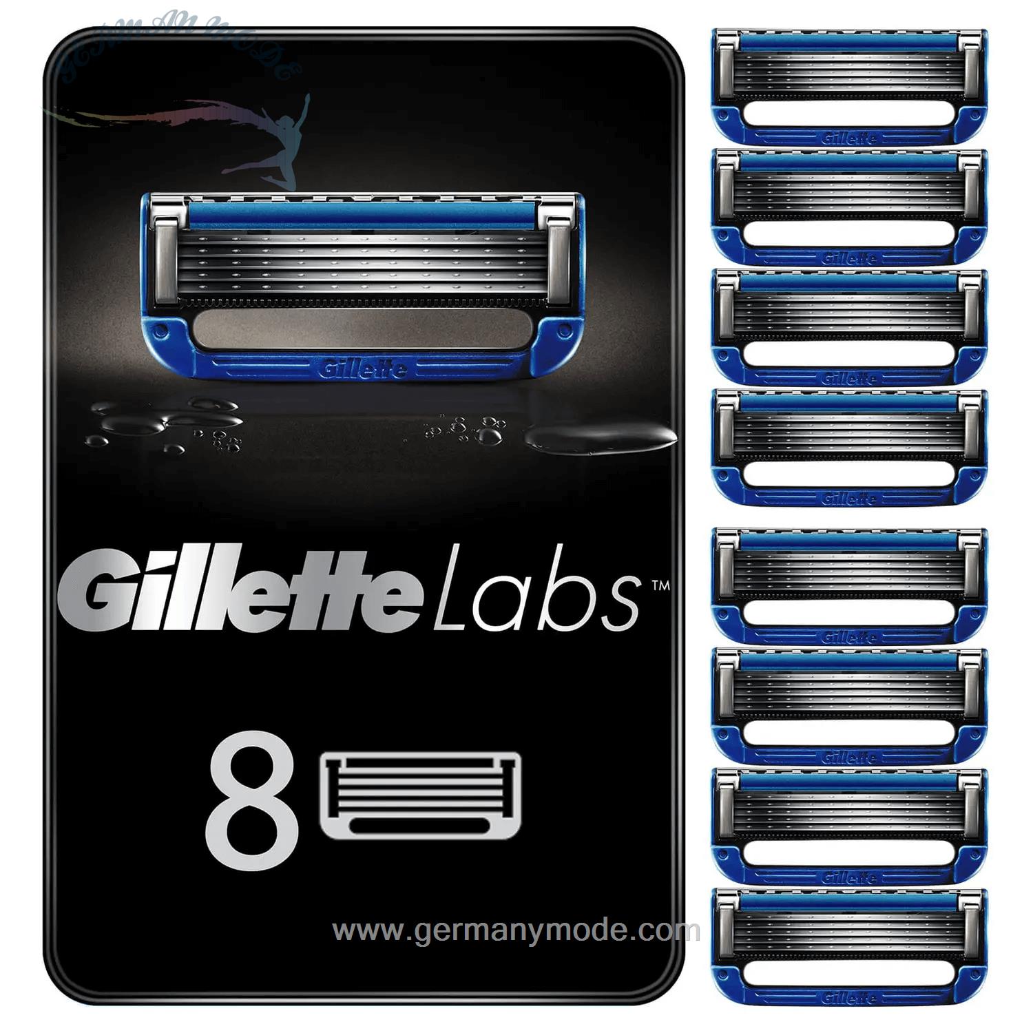 سری یدکی ریش تراش گرم شونده ژیلت آمریکا GilletteLabs Heated Razor Rasierklingen (8 Stück)