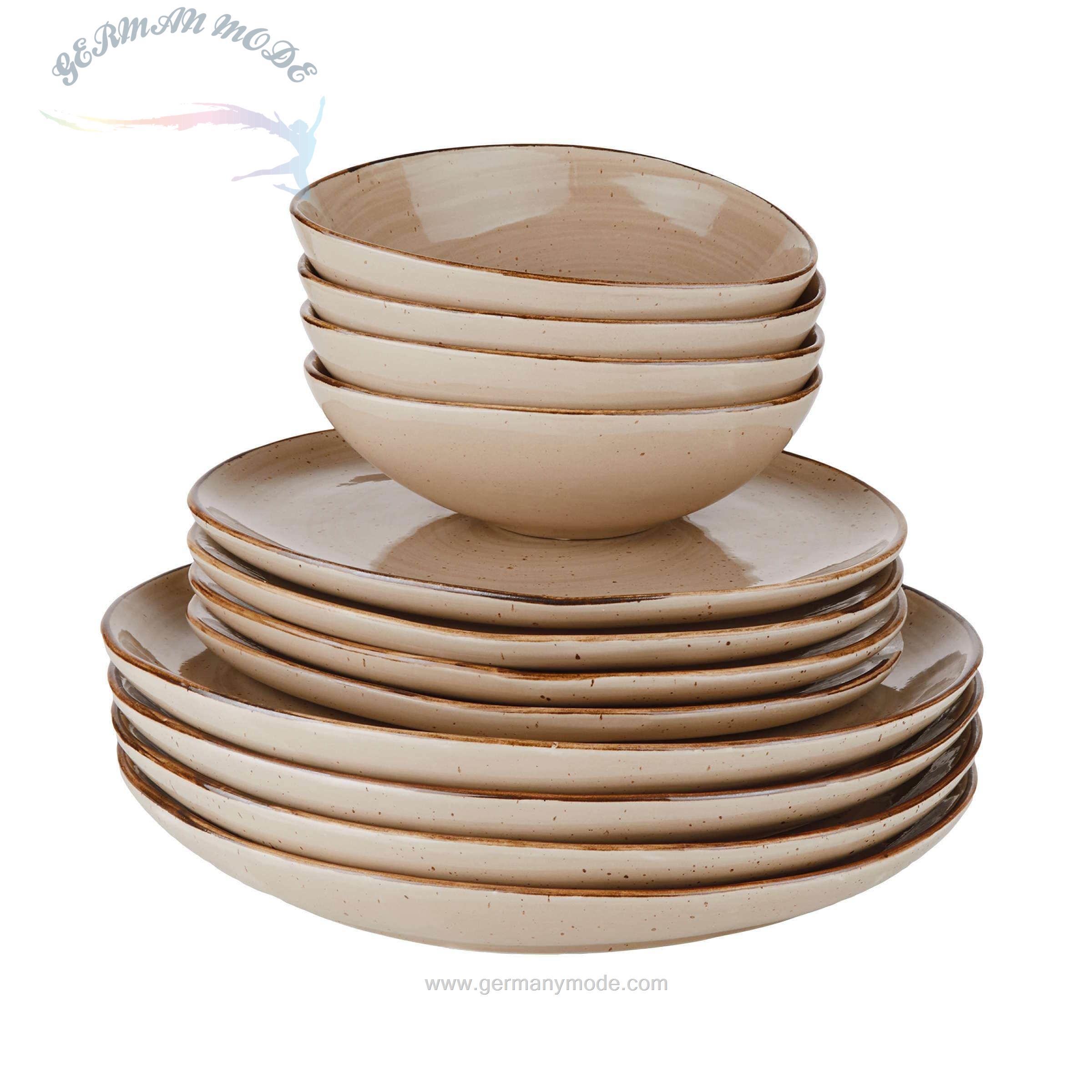 سرویس غذاخوری چینی 12 پارچه 4 نفره باتلرز فینکا Butlers Geschirr-Set Finca (12-tlg.) Beige