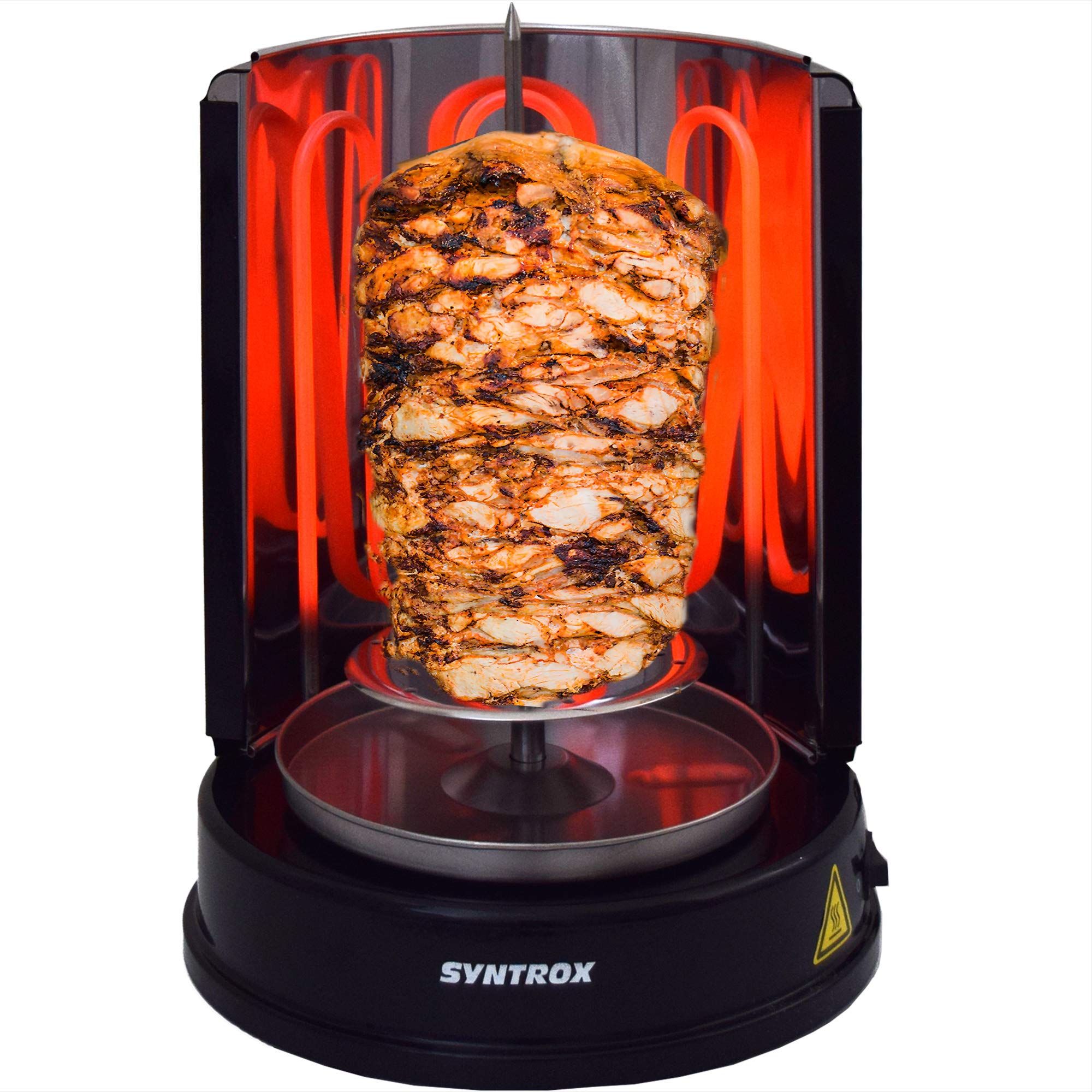 خرید از آمازون - Syntrox آلمان Dönergrill Rotisserie Gyrosgrill Hähnchengrill Tischgrill Black RO-1400W-BL