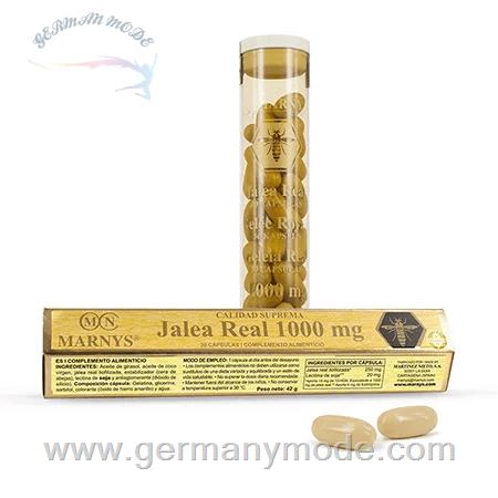 کپسول ژل رویال 1000 میلی گرم بهبود دهنده سلامت جسم و روان مارنیس اسپانیا MARNYS Royal Jelly 1000 mg with Lecithin 30 capsules MN116A